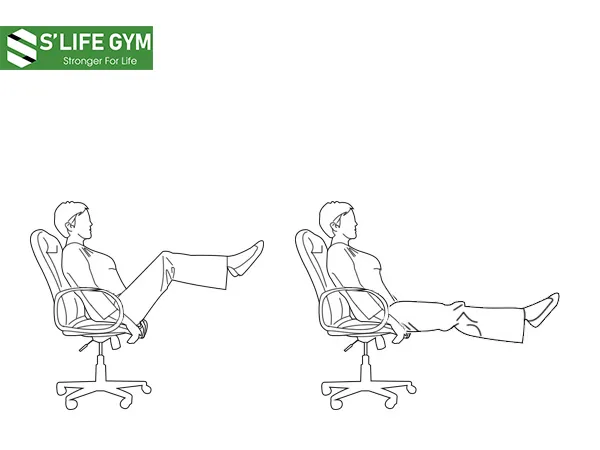 Dùng ghế để tập gập bụng