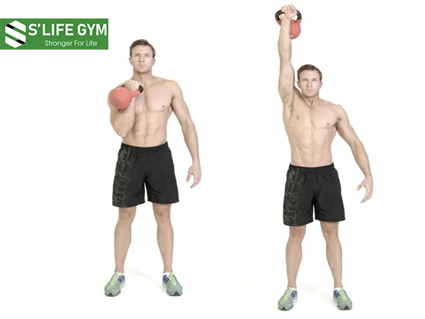 Bài tập cơ vai bằng cách đẩy ta một tay