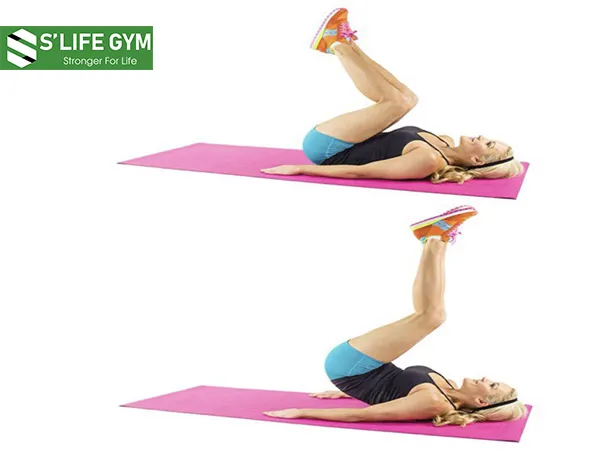 Bài tập Double Leg Lift - bài tập giảm mỡ bụng hiệu quả