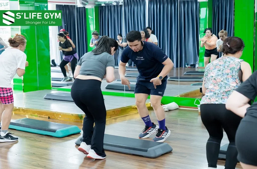 StepLife - Nhảy với bục là hình thức tập luyện sử dụng chiếc bục chuyên dụng kết hợp với âm nhạc